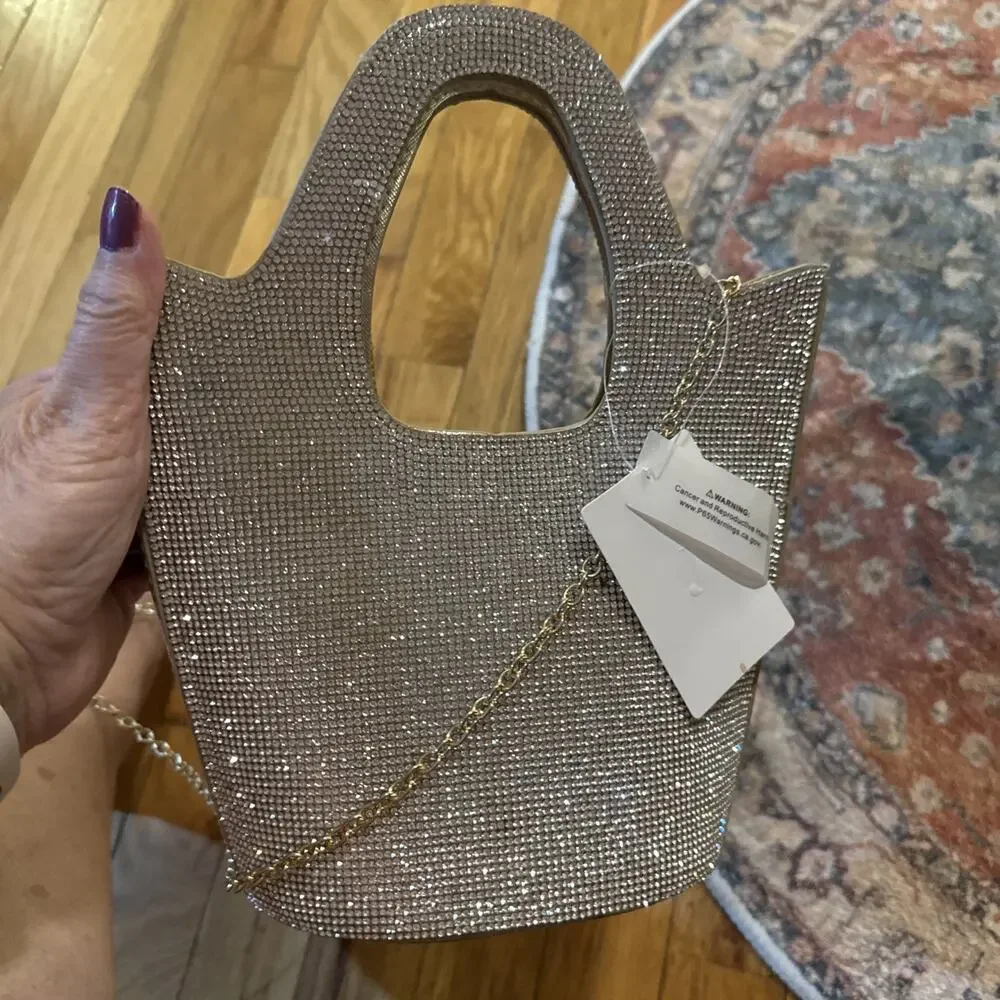 Rhinestone Bucket Bag - Picture 3 of 6
